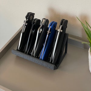 EDC Knife Display/Organizer - Horizontal Row 5 Slot