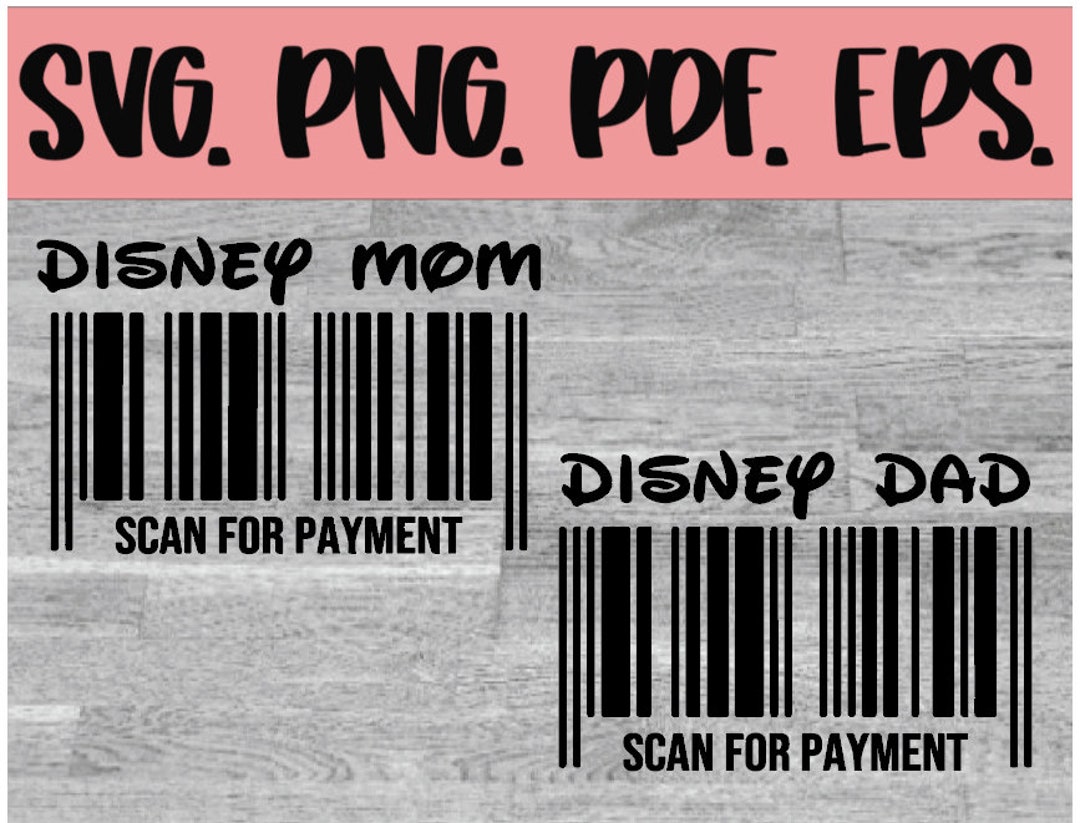 Dsney Mom Dsney Dad Cut File - Etsy