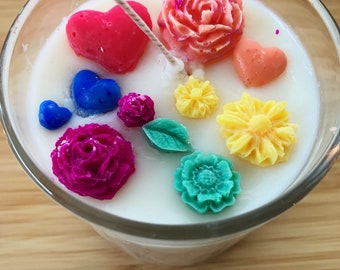 Rainbow LGBTQ handmade soy candles
