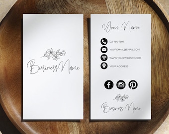 Business Cards, Business Card Template, Business Card Design, Minimal Business Card, Business Card, Business Card Minimal Design, DIY Card