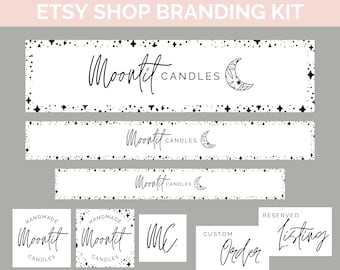 Boho Etsy Shop Branding Kit, Etsy Shop Template, Editable Branding Kit , Editable Etsy Shop Banner, Editable Etsy Shop Icon, Etsy Storefront