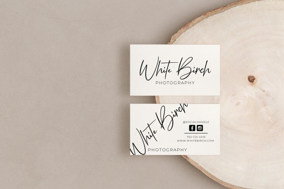 Business Cards, Business Card Template, Business Card Design, Minimal Business Card, Black and White Business Card, Minimal Card Template