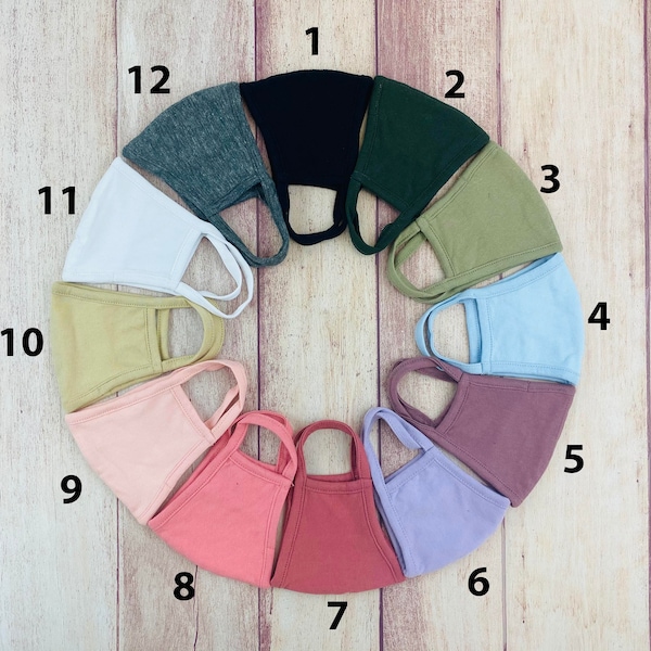 Adult PETITE 100% Cotton Face Masks with Filter Pocket and Nose Bridge Wire Option! Washable, Reusable, Double Layered! Ships Fast!