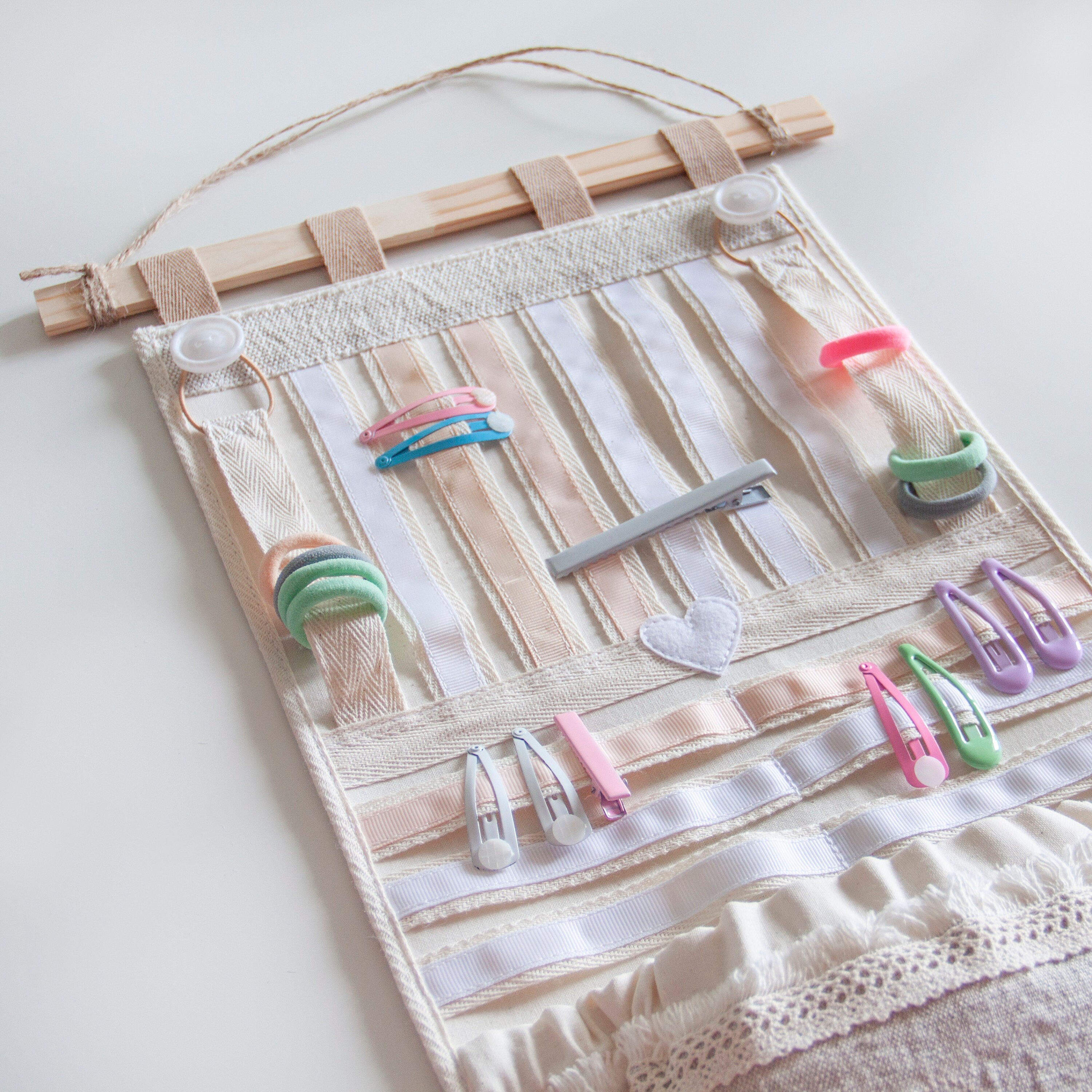 Haarspange Leinen Organizer Haarschmuck Box Haarclip | Etsy