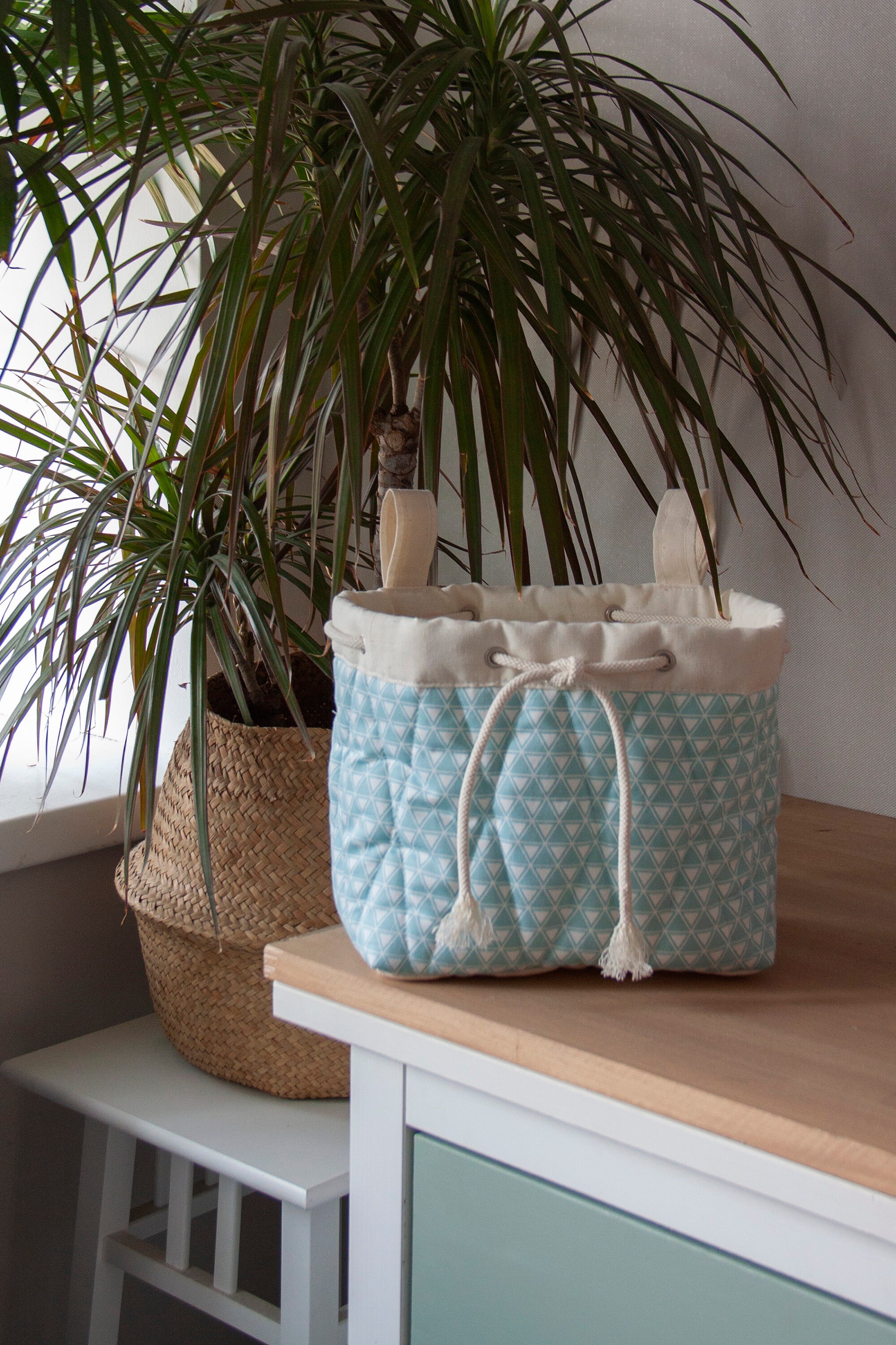 Hanging storage basket Basket storage Crib basket Baby crib Etsy
