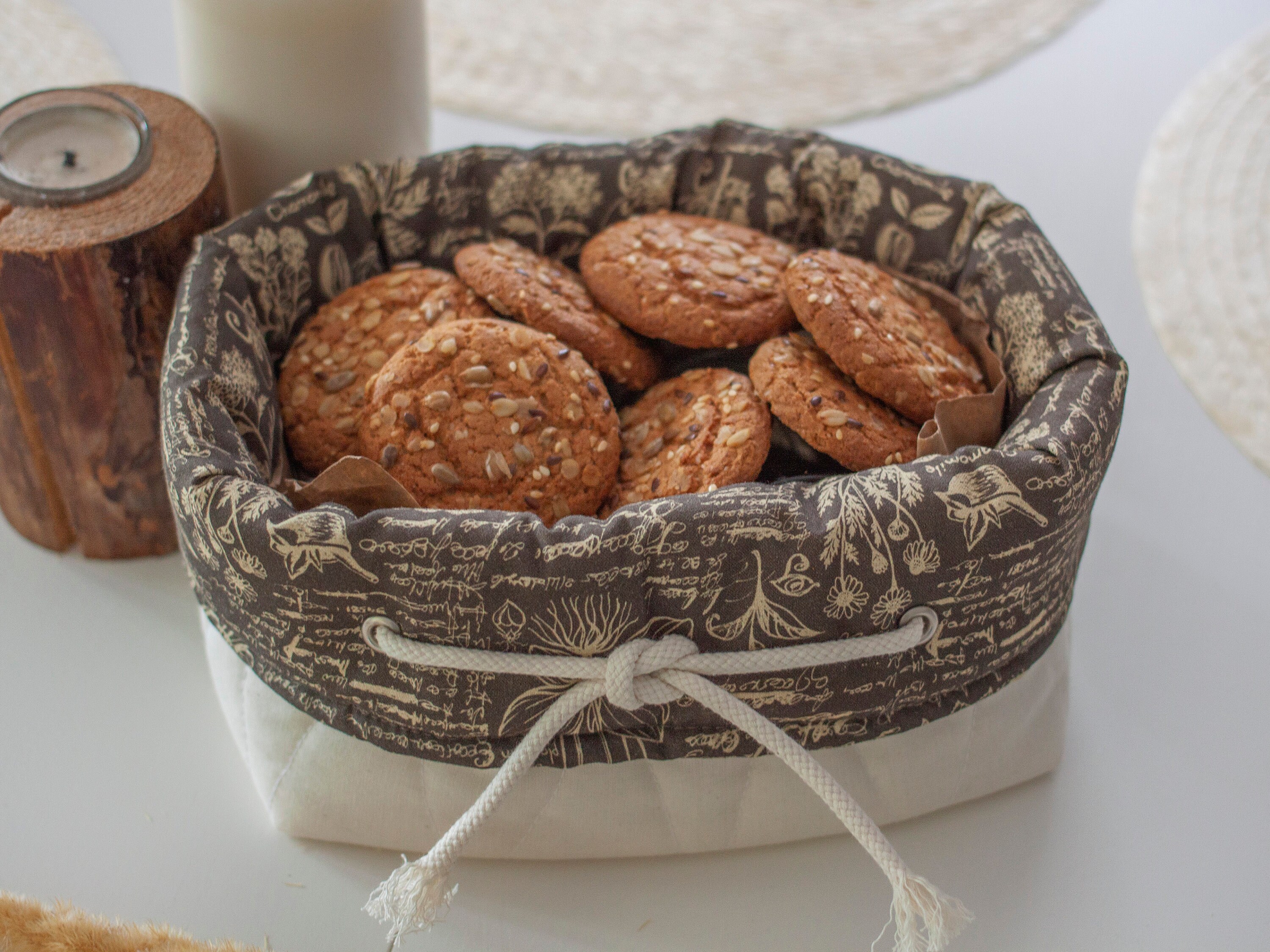 Brotkorb Brotkorb Bio-Lebensmittelaufbewahrung Tischdeko | Etsy