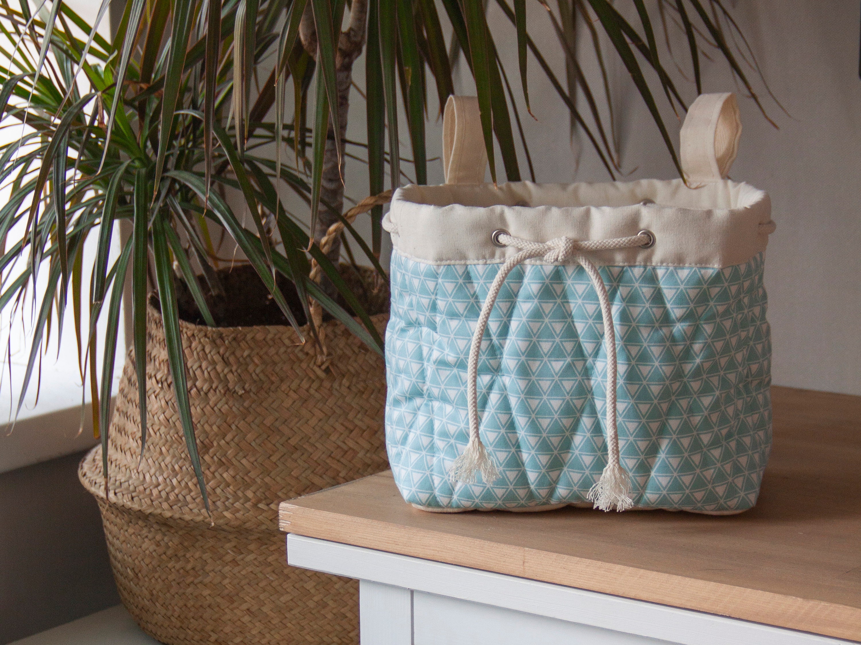 Hanging storage basket Basket storage Crib basket Baby crib Etsy