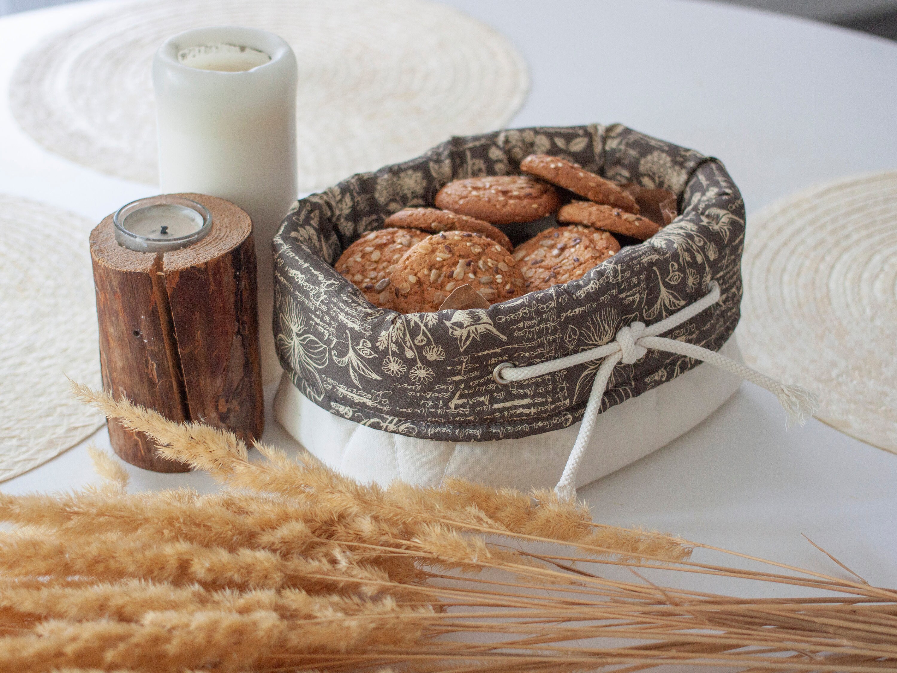 Brotkorb Brotkorb Bio-Lebensmittelaufbewahrung Tischdeko | Etsy