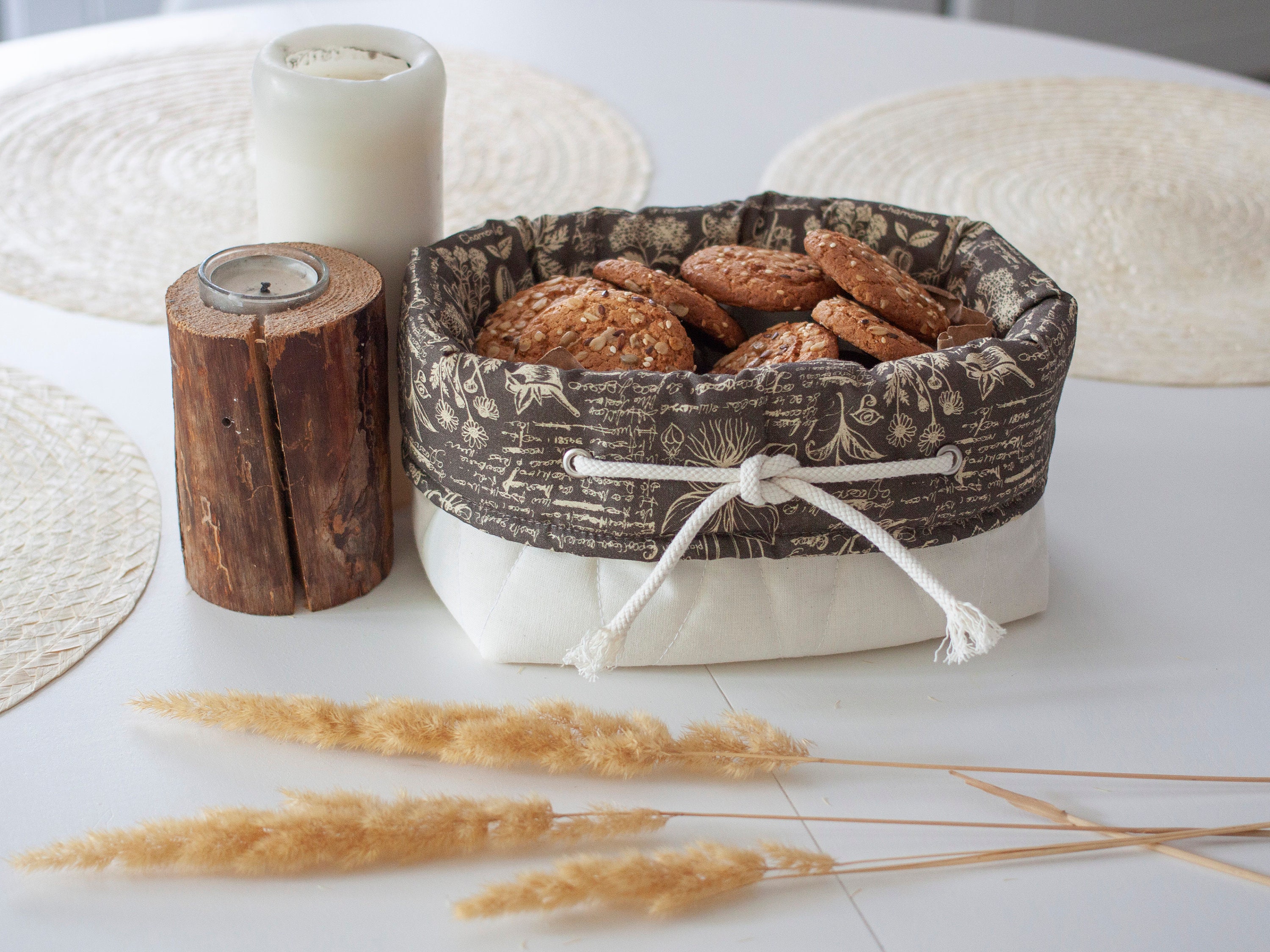 Brotkorb Brotkorb Bio-Lebensmittelaufbewahrung Tischdeko | Etsy