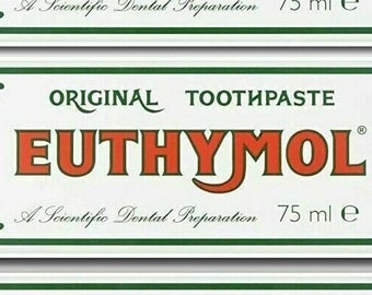 3 x Euthymol Original Toothpaste 75ml tubes