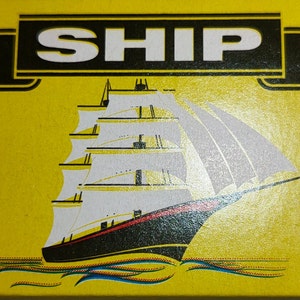 Opakowanie 5 x zapałek Ship Safety Matches zawierające 10 pudełek, po ok. 32 zapałki w pudełku
