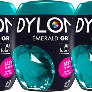 1 x New Dylon 350g Emerald Green Machine Dye Pod 3 Pack
