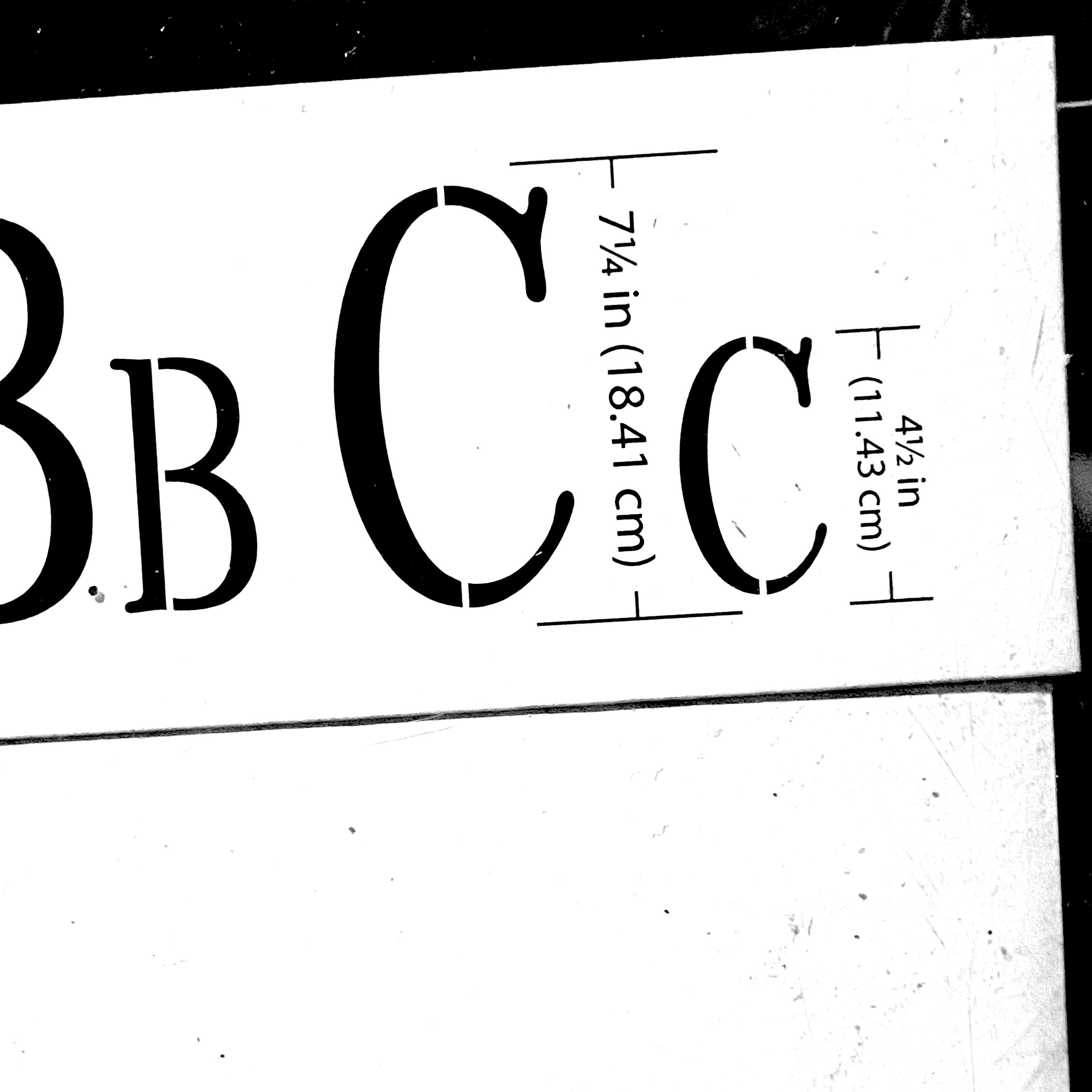 Artminds DIY Monogram Alphabet Stencilsnwt Etsy