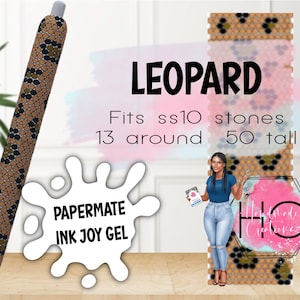 Leopard Rhinestone Pen Template