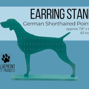 German Shorthaired Pointer GSP Earring Stand, Earring Holder, Earring Tree, GSP Gift