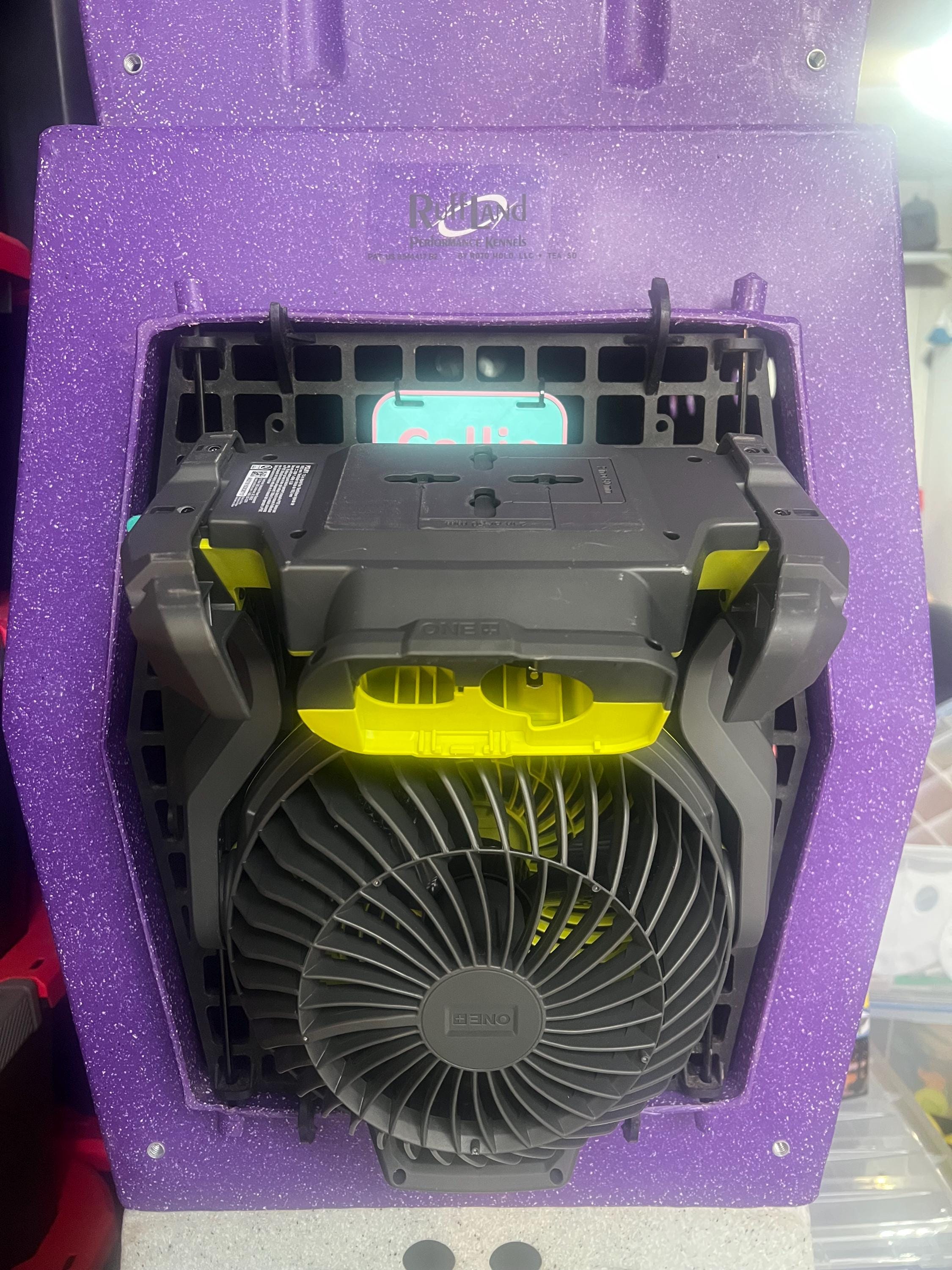 Fan Holder Compatible With Ryobi PCL811 for Dog Crate Compatible