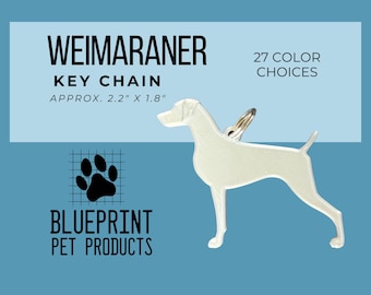 Weimaraner key chain - Weim - keychain