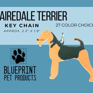 Airedale Terrier chain - keychain