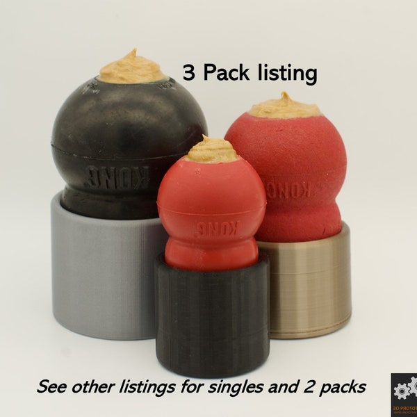 Kong Freezer Stand (3 Pack) - Kong Holder, Kong Stopper, Kong Plug - Great for Enrichment - PATENT PENDING