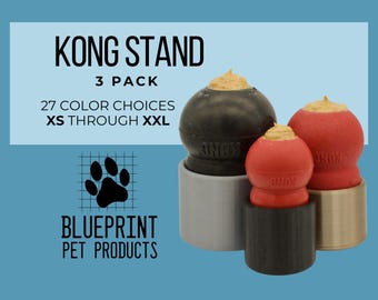 Kong Freezer Stand (3 Pack) - Kong Holder, Kong Stopper, Kong Plug - Great for Enrichment - PATENT PENDING