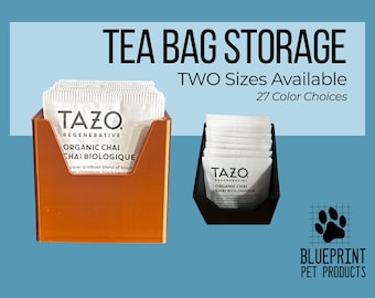 Tea Bag Storage Organizer, kitchen drawer, tea holder, tea organization