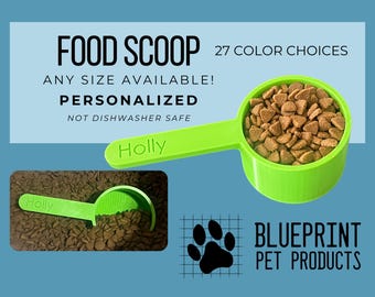Personalized Custom Pet Food Measuring Cup Scoop