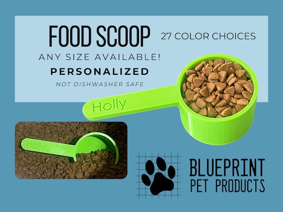 Personalized Custom Pet Food Measuring Cup Scoop
