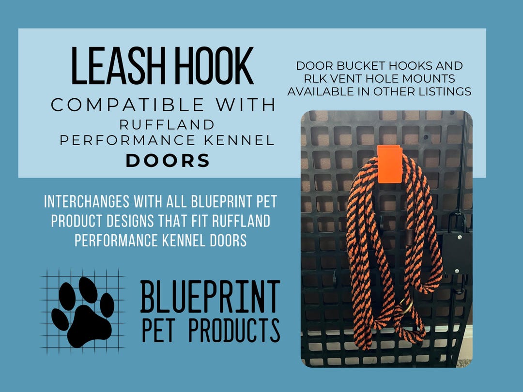 Leash Holder for Dog Crate Compatible With Ruffland Kennel Doors ...
