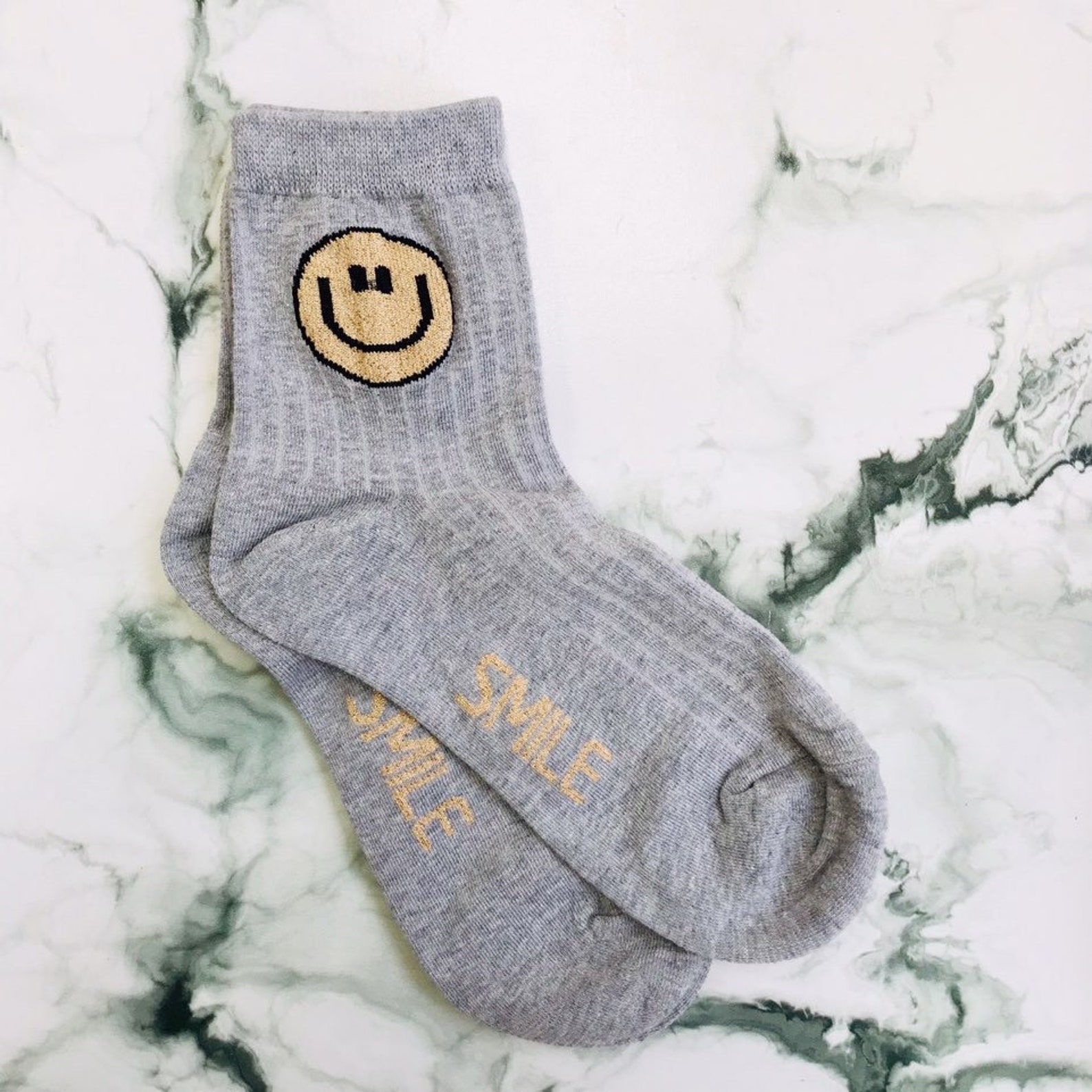 Women Smile Face Emoji Crew Socks Cooling Ankle Socks Set Gift | Etsy