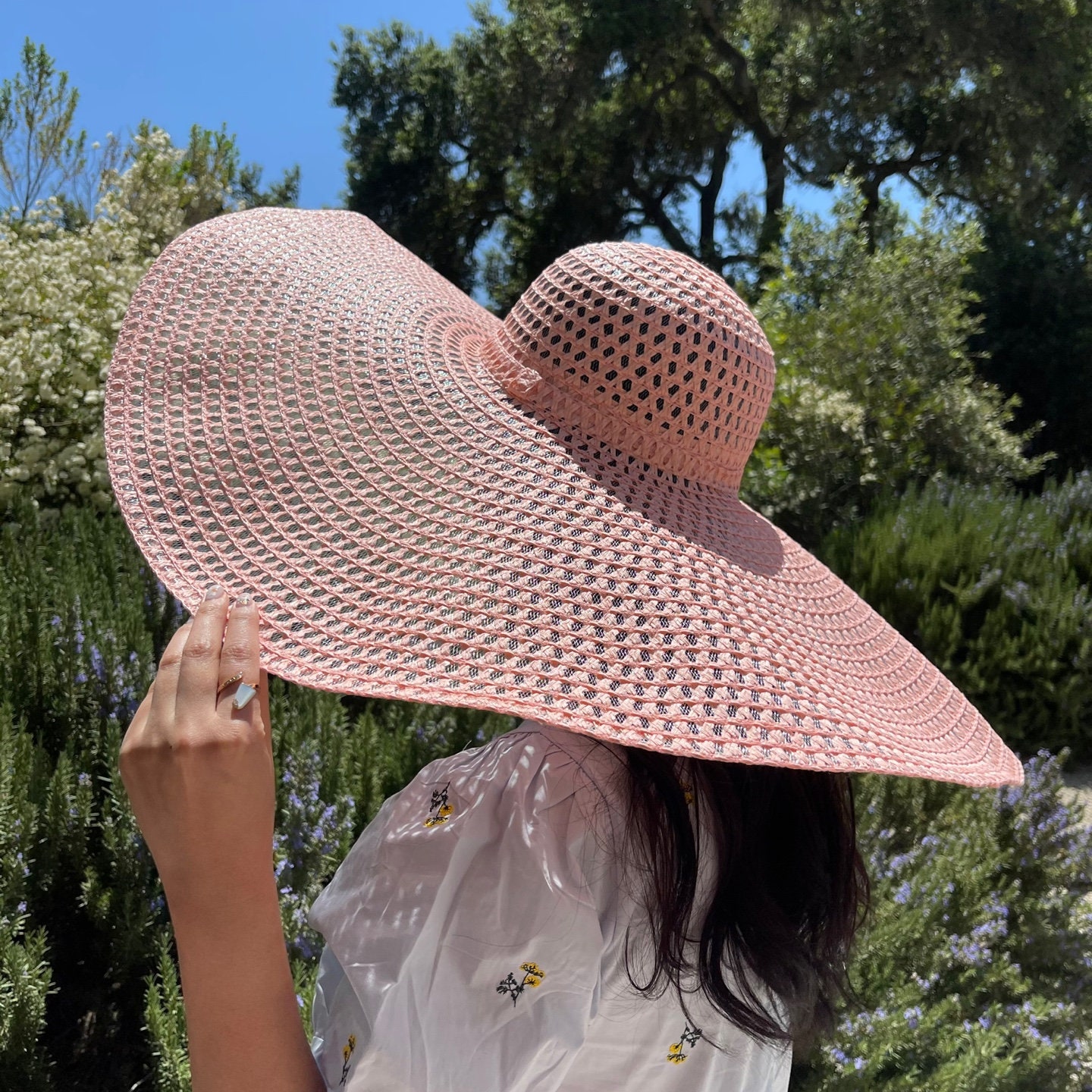 Classic Sunhat Oversized Sun Hat Available Beach Picnic Hats Etsy