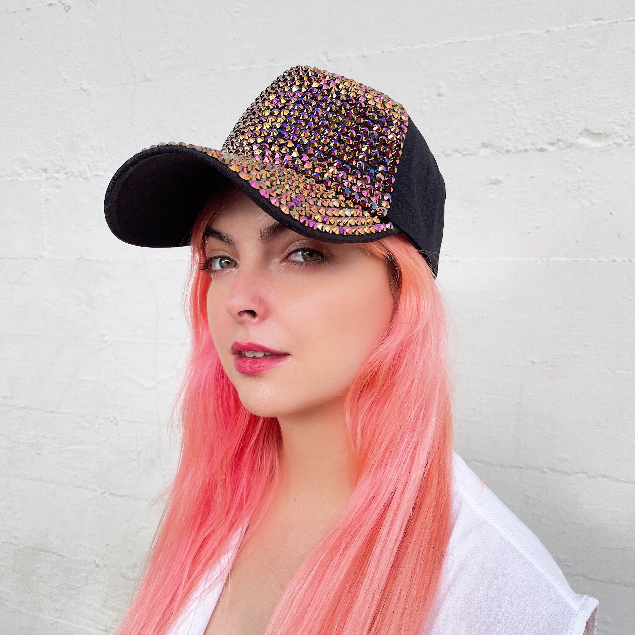 Bling Bling Rhinestone bucket hat/ Baseball Cap Sparkly Etsy