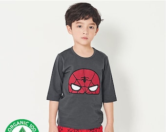 Super Hero Spiderman Kids pajama. Kids pajama set , organic kids pajama, childrens pajamas