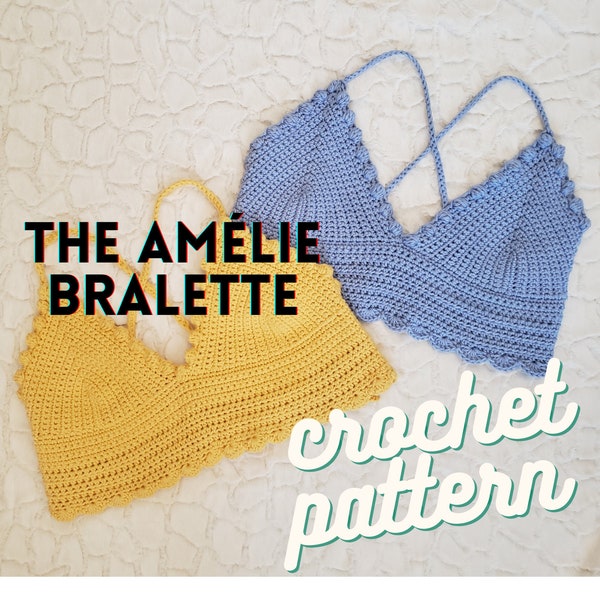 The Amélie Bralette Crochet Pattern - Boho Chic Pattern Crocheting