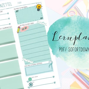 Organisateur d'enseignement à domicile allemand, planificateur d'apprentissage allemand, planificateur scolaire, cours en ligne, mieux apprendre, planificateur d'apprentissage numérique pour l'école