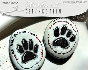 Memorial stone, comfort stone, memory, mourning, death of cat, death of dog, rainbow bridge, personalizable