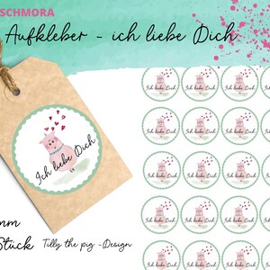 20x Autocollants Je t’aime, Autocollants Amour, Autocollants Saint-Valentin, Étiquettes, Mariage
