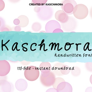 Police Kashmora, police manuscrite, école, étudiant, planificateur, journal, ttf, polices soignées, fichier de téléchargement