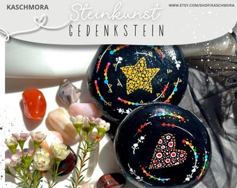 Memorial stone, comfort stone, memory, mourning, death of cat, death of dog, rainbow bridge, personalizable