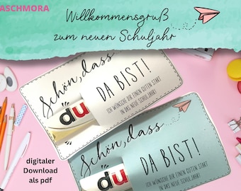 Welcome greeting, nice to have you here, back to school, instant download pdf