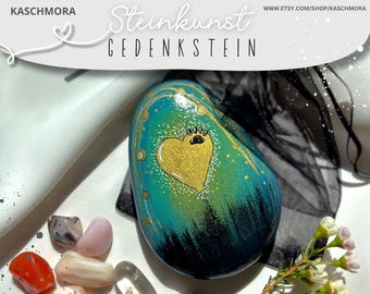 Memorial stone, consolation stone, remembrance, mourning, death of cat, death of dog, rainbow bridge, customizable