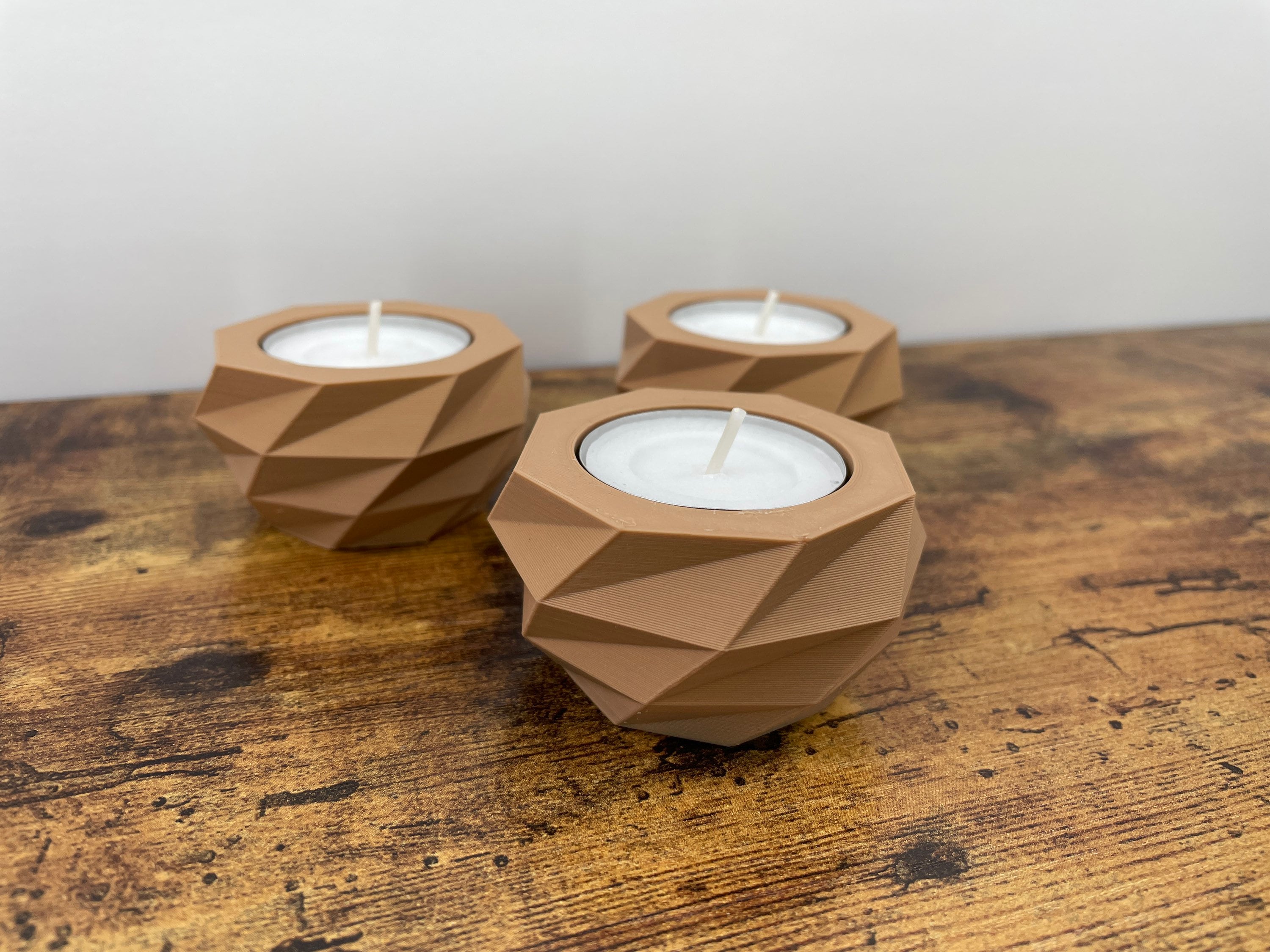 Tea Candle holder Candles included 3 5 or 10 Tea light Etsy