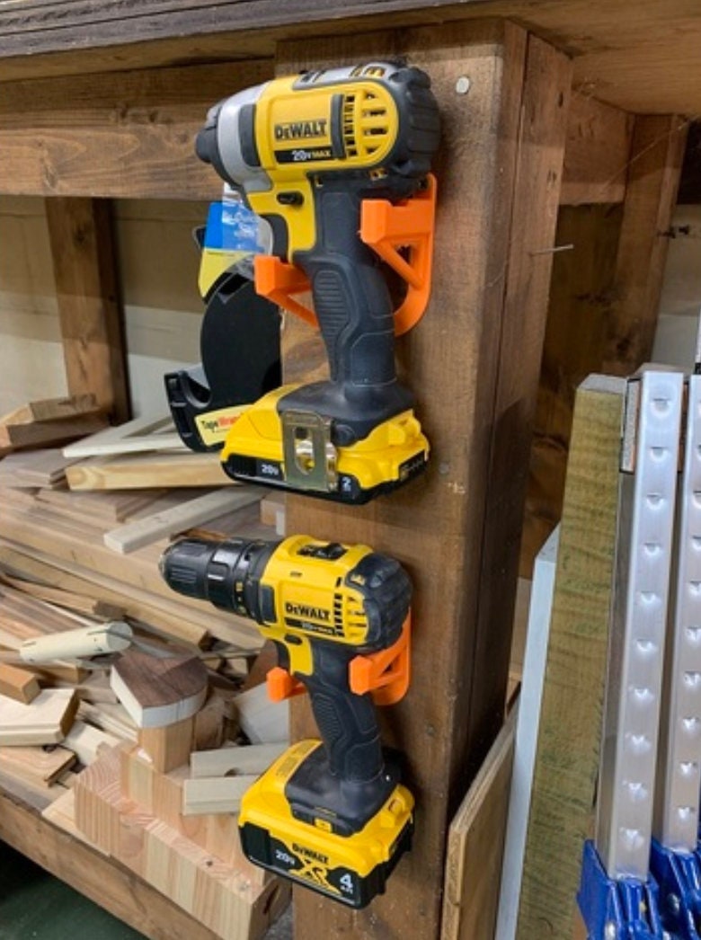 Cordless Drill Mount Wall Mount Drill Dewalt Mount Etsy