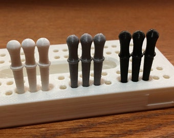 Bulk Cribbage Pegs 3 Player - 3D Printed