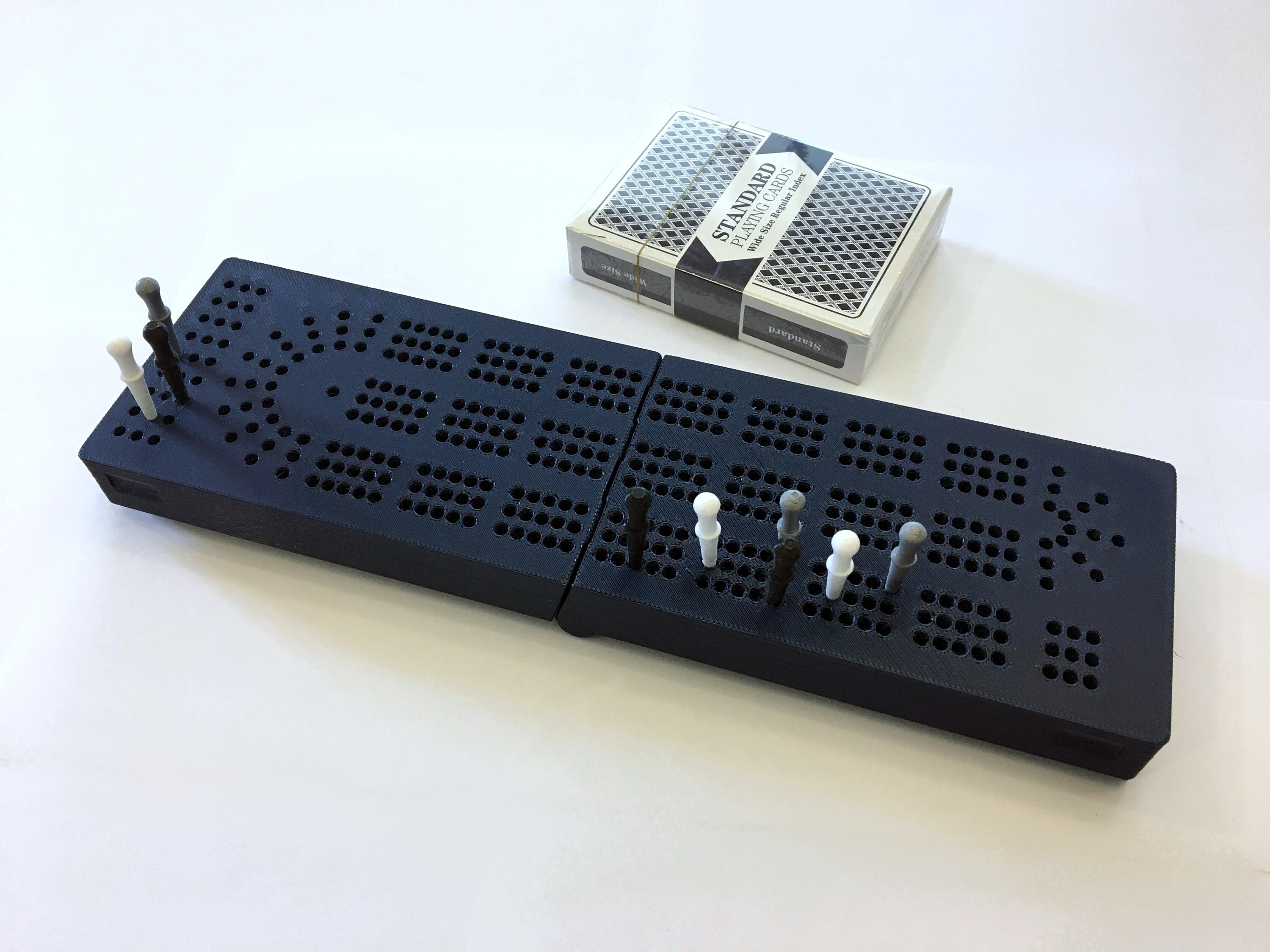 Full Size Travel Cribbage With Game Counter Blue Etsy