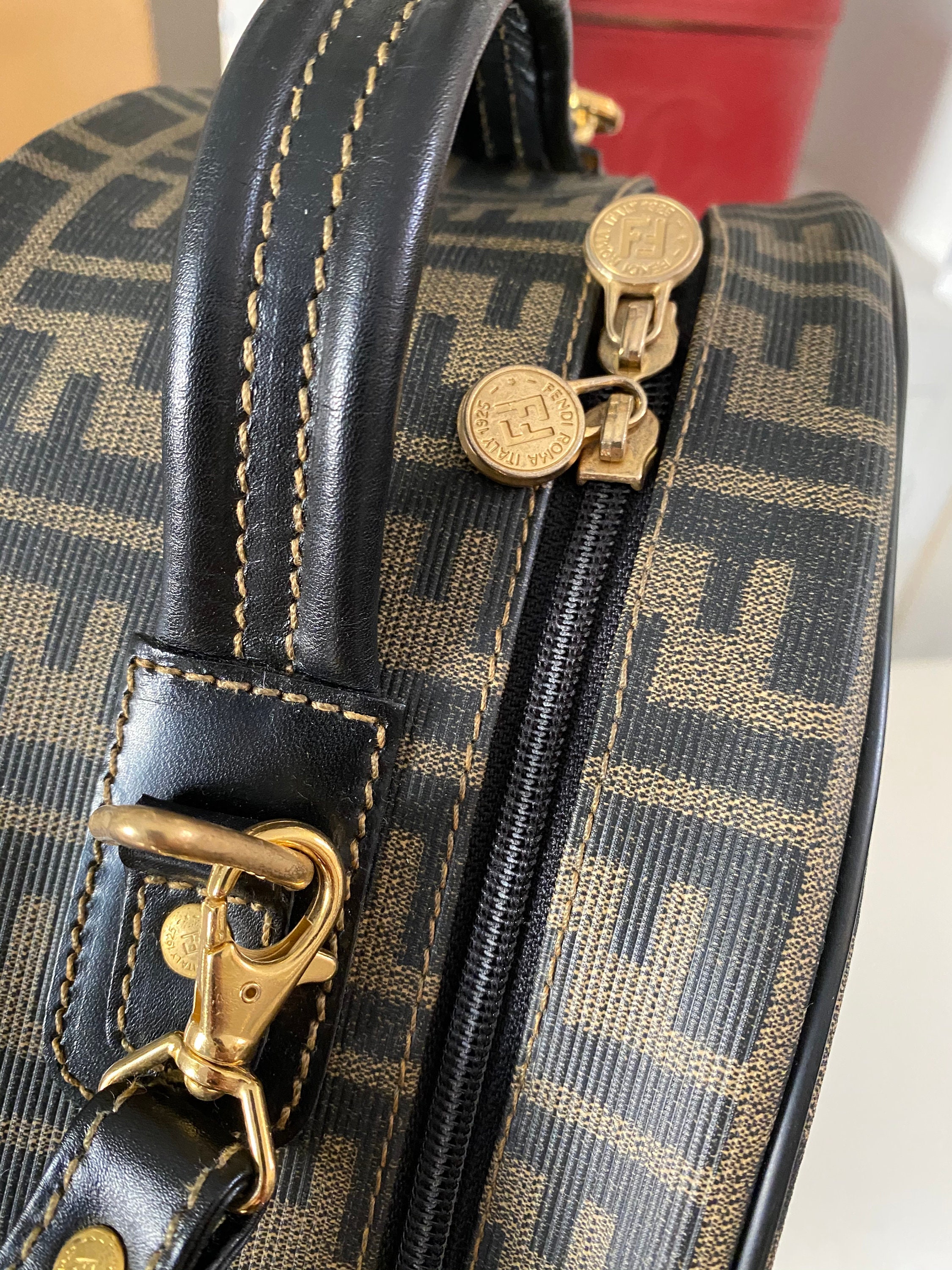 Vintage Fendi Zucca 2 Way purse handbag crossbody | eBay