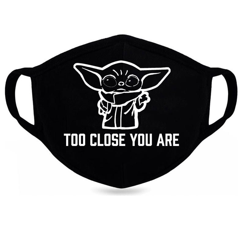 Baby Yoda Face Mask Reusable Face Mask Skywalker Face Mask image 0