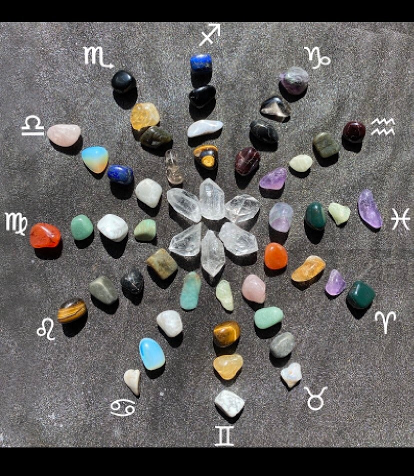 The Cancer set / Cancer Zodiac set / Cancer Crystals set / Etsy
