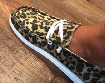 cheetah canvas shoes