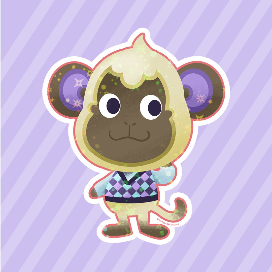 Deli Animal Crossing Cute Vinyl Sparkly Star Holographic Sticker Etsy