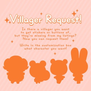 Villager Request! Do you want stickers & buttons of a villager that I haven&#39;t drawn yet?
